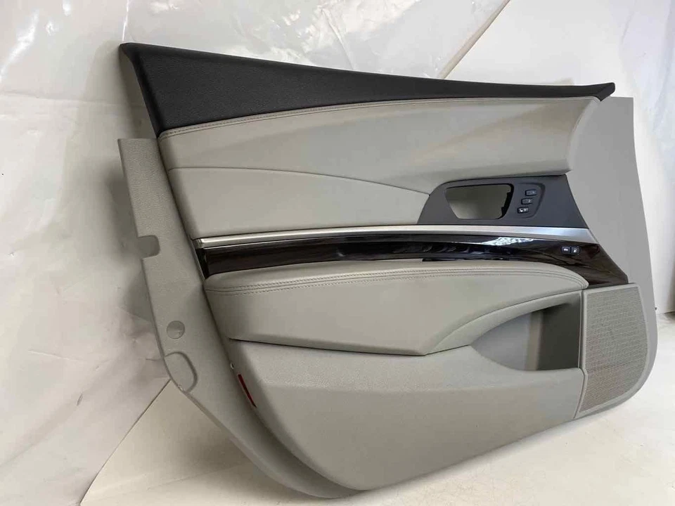 Panel de moldura de puerta del conductor delantero derecho gris con interruptor de ventana para ACURA RLX 2015-2017 Foto 2 de 4