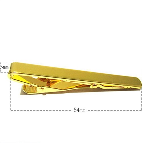 Plain New Silver Clasp Tie Clip Charm Bar Pin Pin Mens Tie Mens Metal Clip - Picture 14 of 19