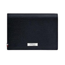 S.T. Dupont Black Contraste Leather Card Holder Wallet, 180347, New In Box