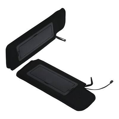 Sunvisor Pair New W/Vanity Mirror & LED Light For Chevrolet C4