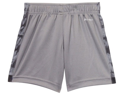 Nike Toddler/Little Boy's Shorts Dri-FIT Trophy All-Over Print Smoke Grey - Picture 2 of 2