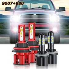 For Dodge Ram 1500 2500 3500 1994-2001 6000K Led Headlight Fog Light Bulbs Kit
