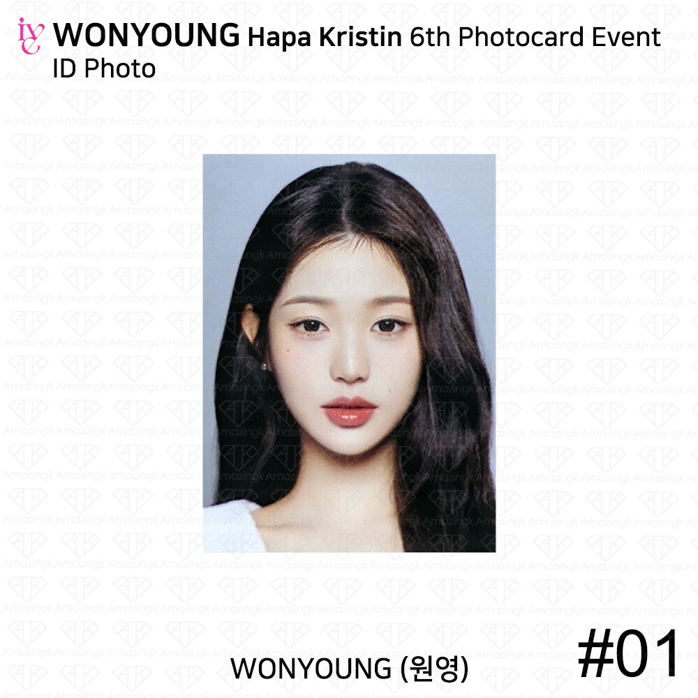 WONYOUNG IVE Hapa Kristin 6th Photocard Event ID Photo Benefit