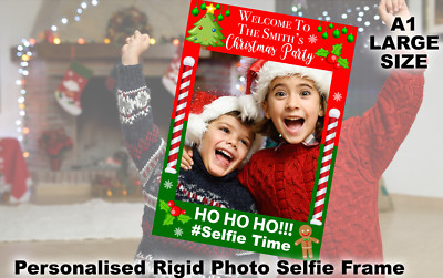Personalisiert individuell beliebiger Text Weihnachten Party Kinder Erwachsene Selfie Brett Rahmen