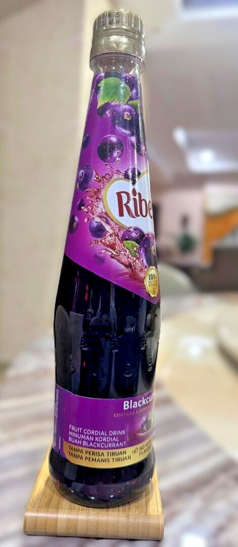 Original Ribena Concentrate Blackcurrant + Vitamin C 600ml - 1 Bottle