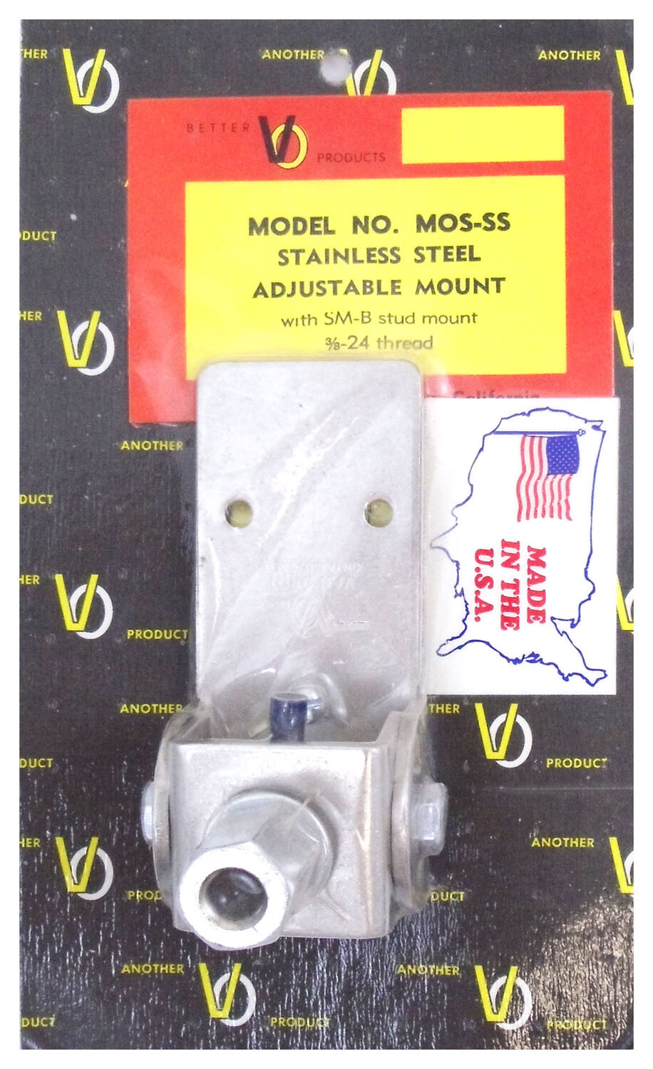 Van Ordt Mosss Stainless Steel Adjustable Flat Mounting Plate