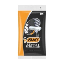 Bic Razor Blades Disposable Metal Classic Shaver Hair Removal 10pcs