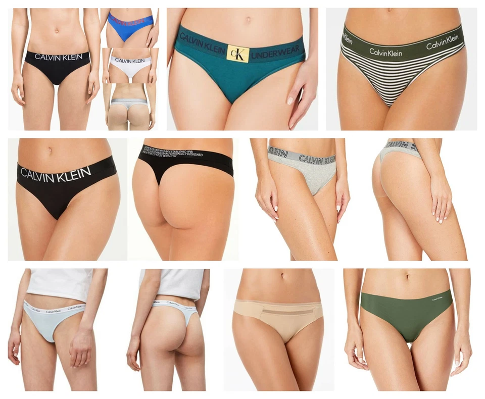 Paquete de 3 o 6 Tangas Calvin Klein Bikinis Panty LOTE MIXTO Algodón Malla Invisible Nuevo con Etiquetas Foto 2 de 4