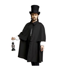 Adult Men's Victorian Dickens Style Sherlock Holmes Halloween Costume Cloak Cape