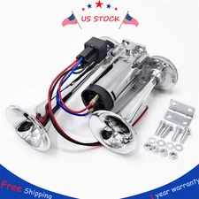 12V 600DB Dual Trumpets Super Loud Electric Horn Car Truck Boat Train Speaker