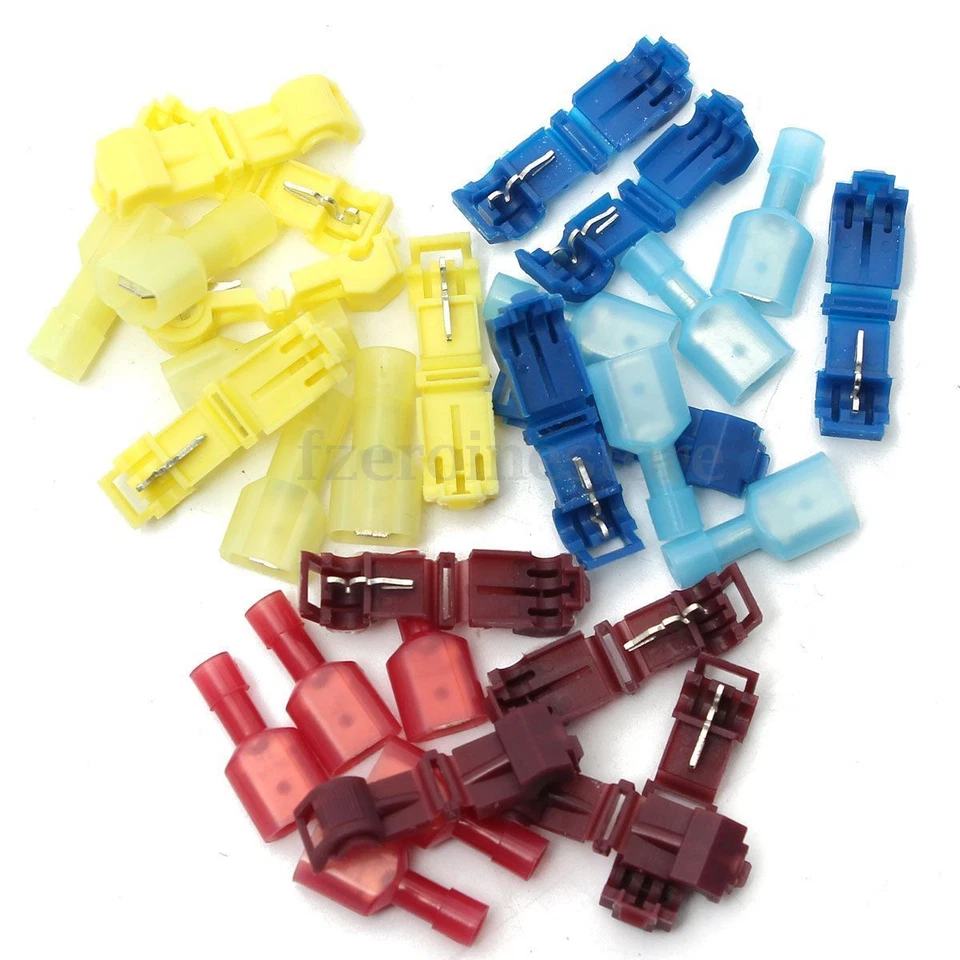 140pcs T-Tap/Male Female Insulated Wire Quick Splice Terminal Connectors Set Kit - Image 4 of 4