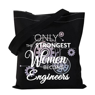 MNIGIU Civil Engineer Tote Bag – ABC's Of Civil Engineering, Canvas-Tasche 37x32 Cm, Geschenk Für Ingenieurinnen