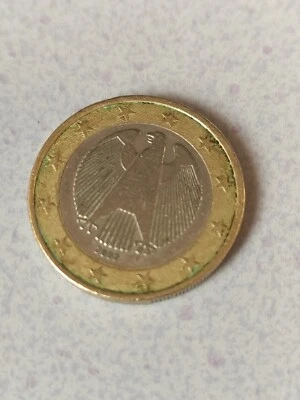 Pièce De 1 Euro Allemagne 2002, Aigle Fédéral, Objet De Valeur - Photo 1/2