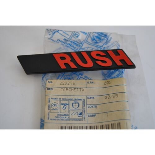 Platte Geschriebenes Rush Bauletto Vorne Typenschild Piaggio Vespa Pk 50 XL Rush - Bild 1 von 2