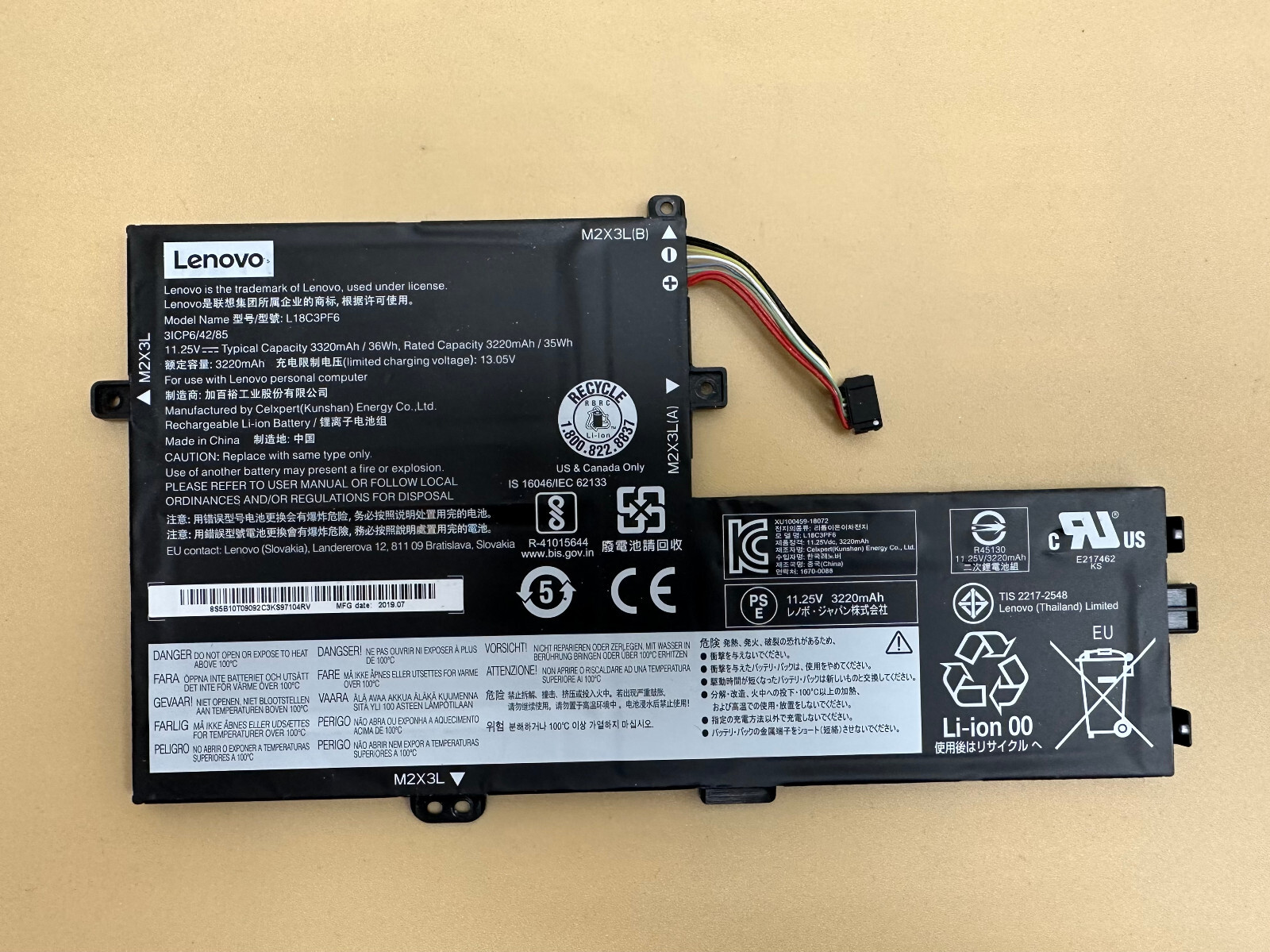 Batería Lenovo IdeaPad S340-15IWL-81N80038GE Para Portátil...