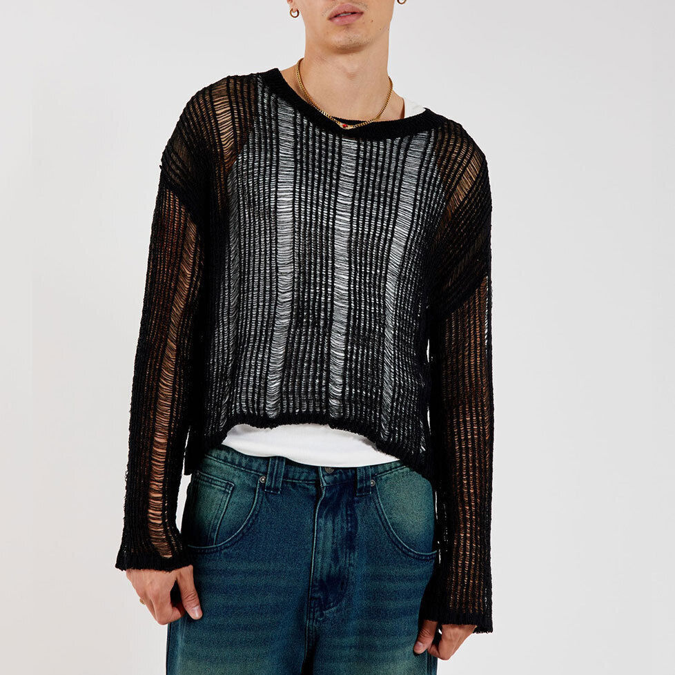 jaded london lose mesh Knit メッシュニット ホワイト s-l1200.jpg