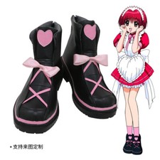 Tokyo Mew Mew Ichigo Momomiya Waitress Ver. Anime Cosplay Shoes Ankle Boots/