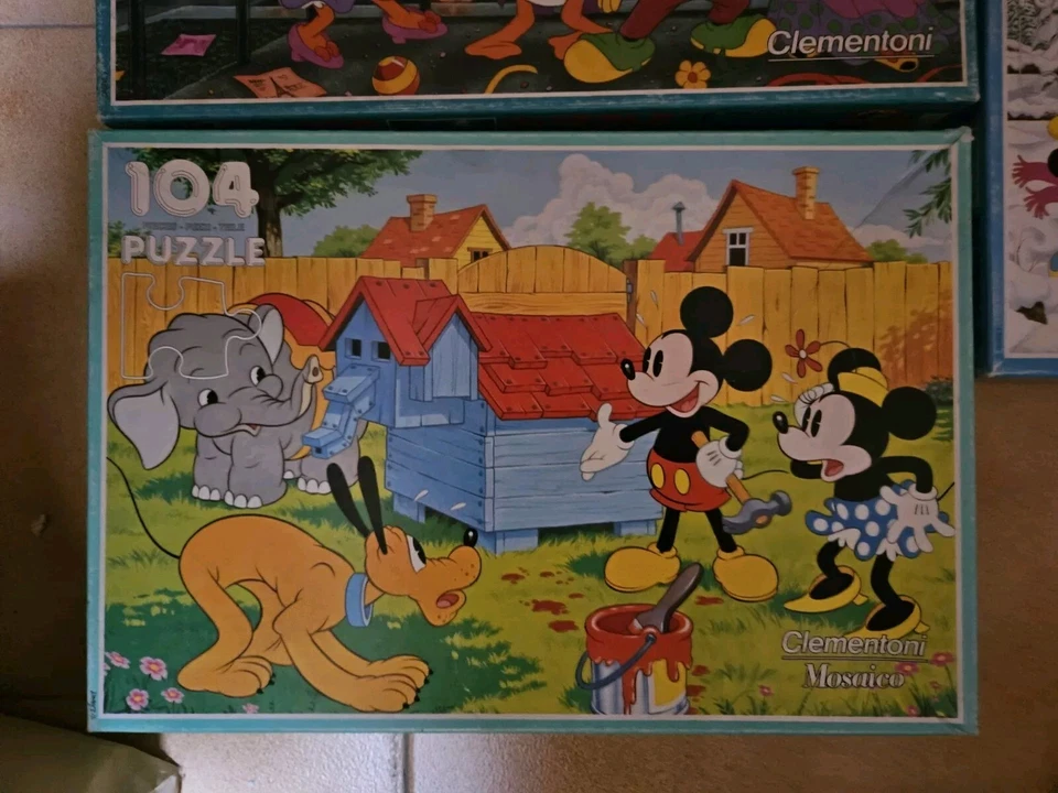 Set 2 Puzzle Disney Clementoni Vintage anni 80/90 - Immagine 2 di 4