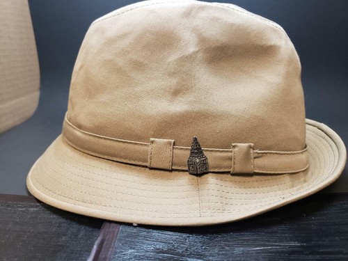 London Fog British Tan Fedora Hat Webb 