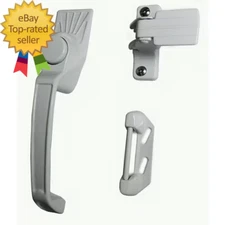 Aluminum White Screen Door Handle Set Latches