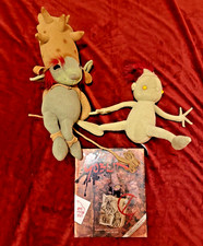 FAO Schwarz Brian Froud TWO DIFFERENT Goblins Stuffed Plush Retired Rare w/ book