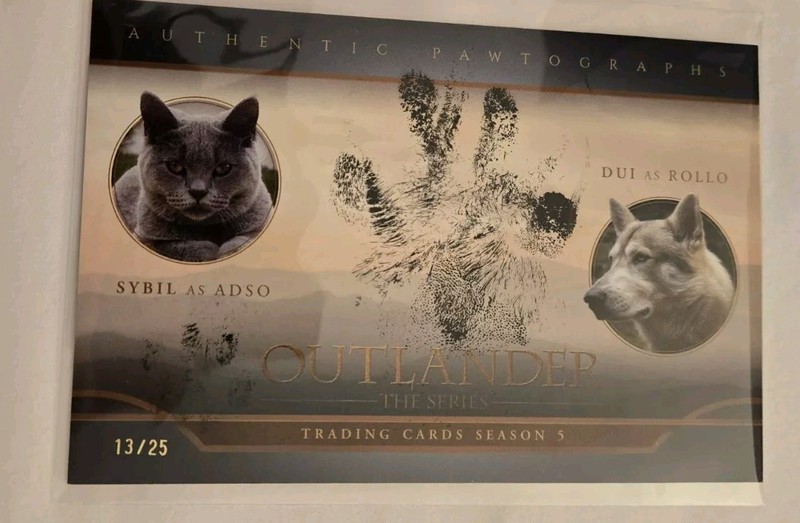 2024 SDCC CRYPTOZOIC OUTLANDER SEASON 5 PAWPRINT CARD DUI SYBIL ADO ROLLO 13/25