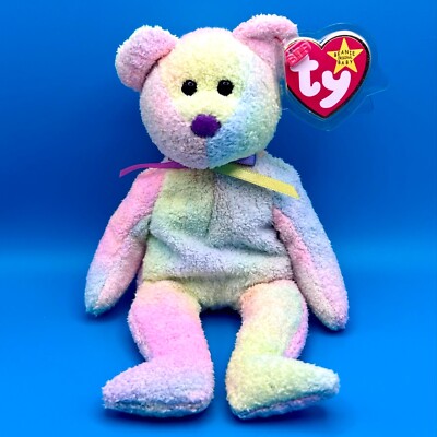 TY Beanie Baby - GROOVY the Ty-Dyed Bear (8.5 inch)