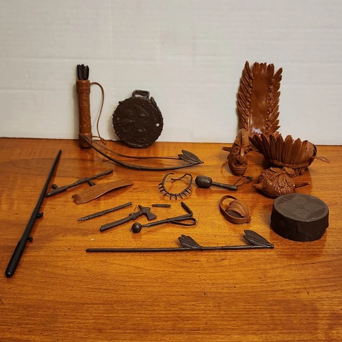 Vintage Marx 1960s Johnny West Lot Geronimo Accessories Best Of The West VGUC