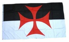 Flagge / Fahne Kreuzritter Templer Kreuz Hissflagge 150 x 250 cm