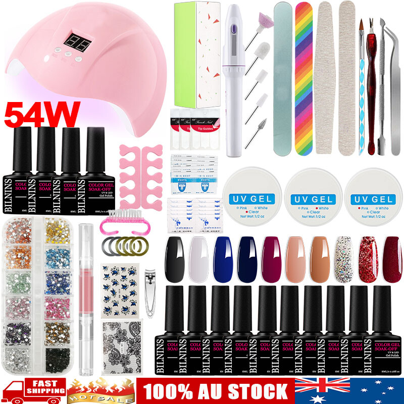 Nail Tips Led Nail Kit Black Light Nail Polish Walmart 10 Color Gel