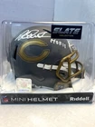 Richard Dent Chicago Bears Signed in White W/ HOF 11 Slate Mini Helmet - Beckett