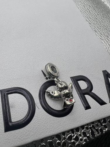 Genuine Authentic Pandora x Harry Potter Hedwig Owl Dangle Charm 799123C01 - Picture 2 of 4