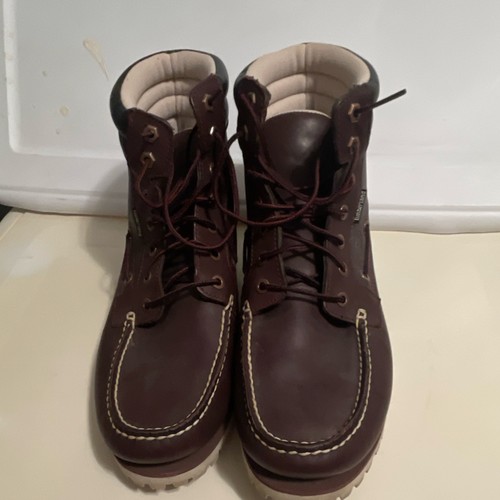 Timberland 36547 Brown Men's US13 Leather Moc Toe Boots