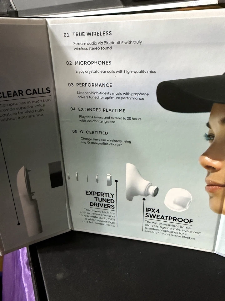 Sharper Image True Wireless Earbuds  - New in Box - Image 3 of 4