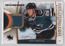 2007-08 Fleer Hot Prospects Materials Red 11/100 Steve Bernier #HM-SB 0a4