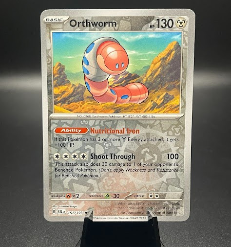 Orthworm [Reverse Holo] 151/193 Paldea Evolved PAL- Pokemon Card