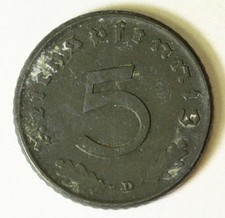 GERMANY (Allied Occupation) 5 Reichspfennig 1947 D - Zinc - XF - 4534