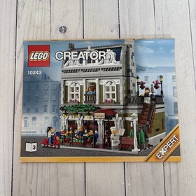 Lego 10243 Creator Expert Parisian Restaurant Instruction  1 AND 3 Manuals Only