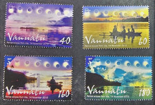 Vanuatu 2012 - Partial Solar Eclipse Set of 4 - MNH