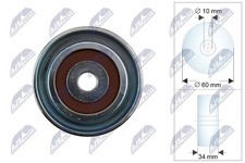 NTY Spannrolle Keilrippenriemen RNK-KA-017 60mm Metall für HYUNDAI i30 PDE PD 3