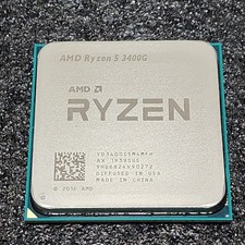 CPU AMD RYZEN5 3400G with Radeon RX Vega11 Graphics 3.7GHz 4 cores 8 threads Soc