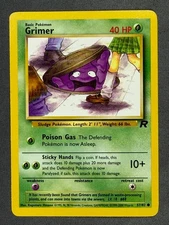 Grimer 57/82 Base Set Series Team Rocket Common Basic Pokemon Card 2000 NM