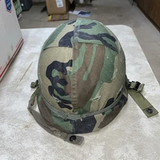Vietnam Era Helmet And Liner W/chin Strap Type 1 Liner Fr My Collection
