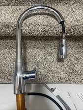 Kohler 596-CP Simplice Single Hole Pull-Down Kitchen Faucet Chrome READ