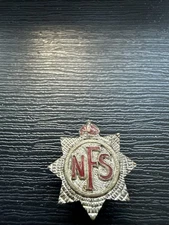 WW2 home-front 'National Fire Service' lapel badge GB