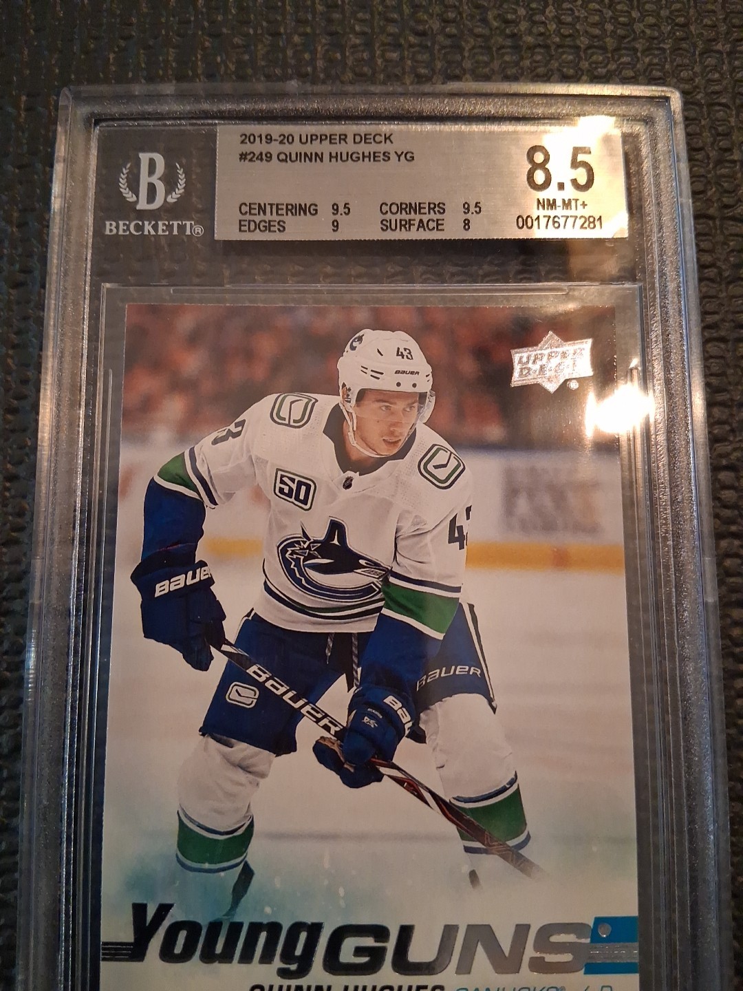 2019-20 Upper Deck - Young Guns Quinn Hughes #249 (RC)