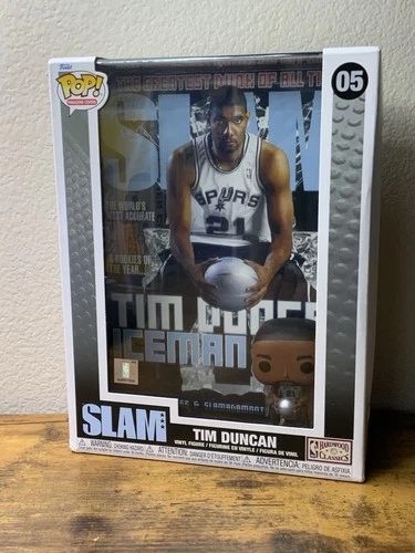 Funko Pop! Magazine Cover: Collectible NBA Spurs 21 Tim Duncan #05 Figurine