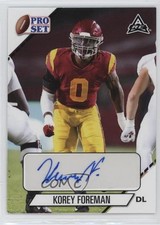 2021 Leaf Pro Set College Auto Korey Foreman #PS-KF1 Auto h3a