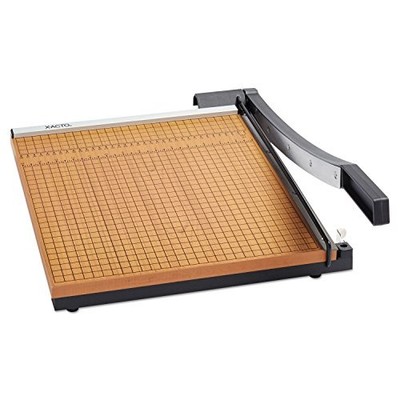 X-ACTO 26615 SQUARE COMMERCIAL GRADE WOOD BASE GUILLOTINE TRIMMER, 15 -  GRAY