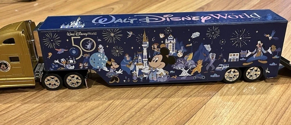 Jada Disney World 50th Anniversary 18 Wheeler Peterbilt Model Truck Mickey Mouse - Image 4 of 4